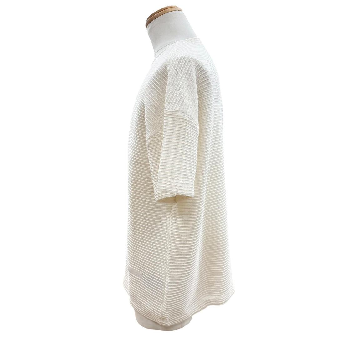 Pristine DIOR Short sleeve T-shirt Ivory cotton mens S 393M648AT559