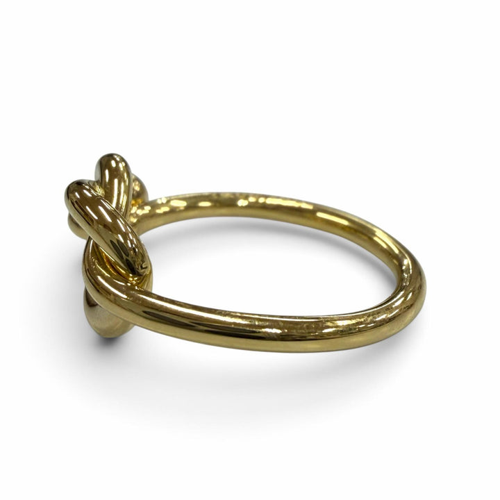 Excellent TIFFANY&Co. Ring ring Love knot Yellow Gold 750 Women