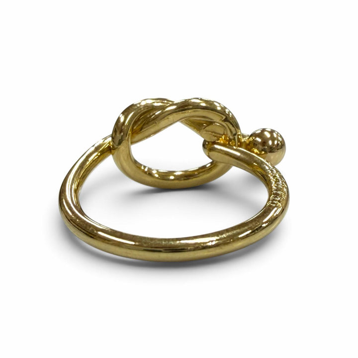 Excellent TIFFANY&Co. Ring ring Love knot Yellow Gold 750 Women