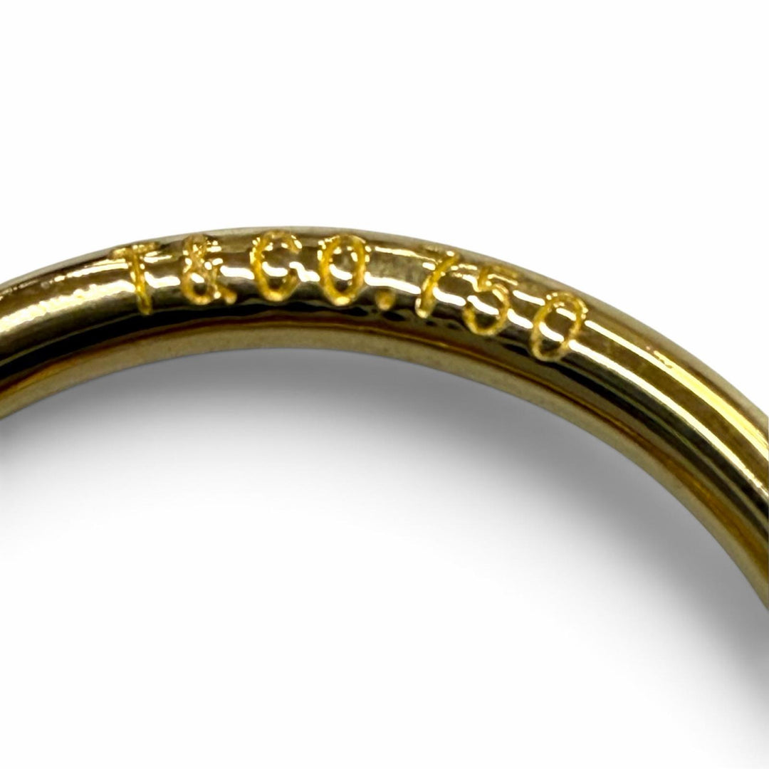 Excellent TIFFANY&Co. Ring ring Love knot Yellow Gold 750 Women