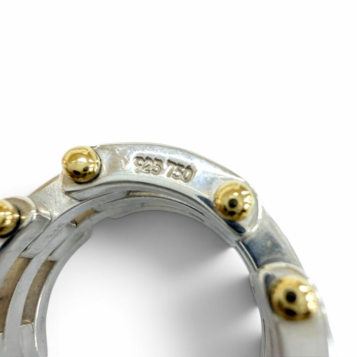 Great TIFFANY&Co. Ring ring Gate Link Ring combination Silver 925 Women