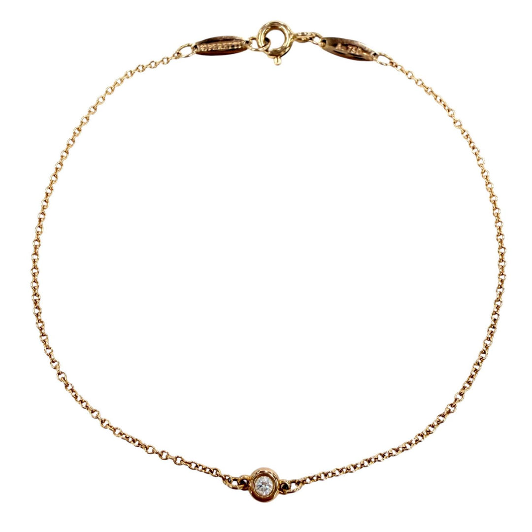 Great TIFFANY&Co. bracelet By the yard Pink gold AU750 Women