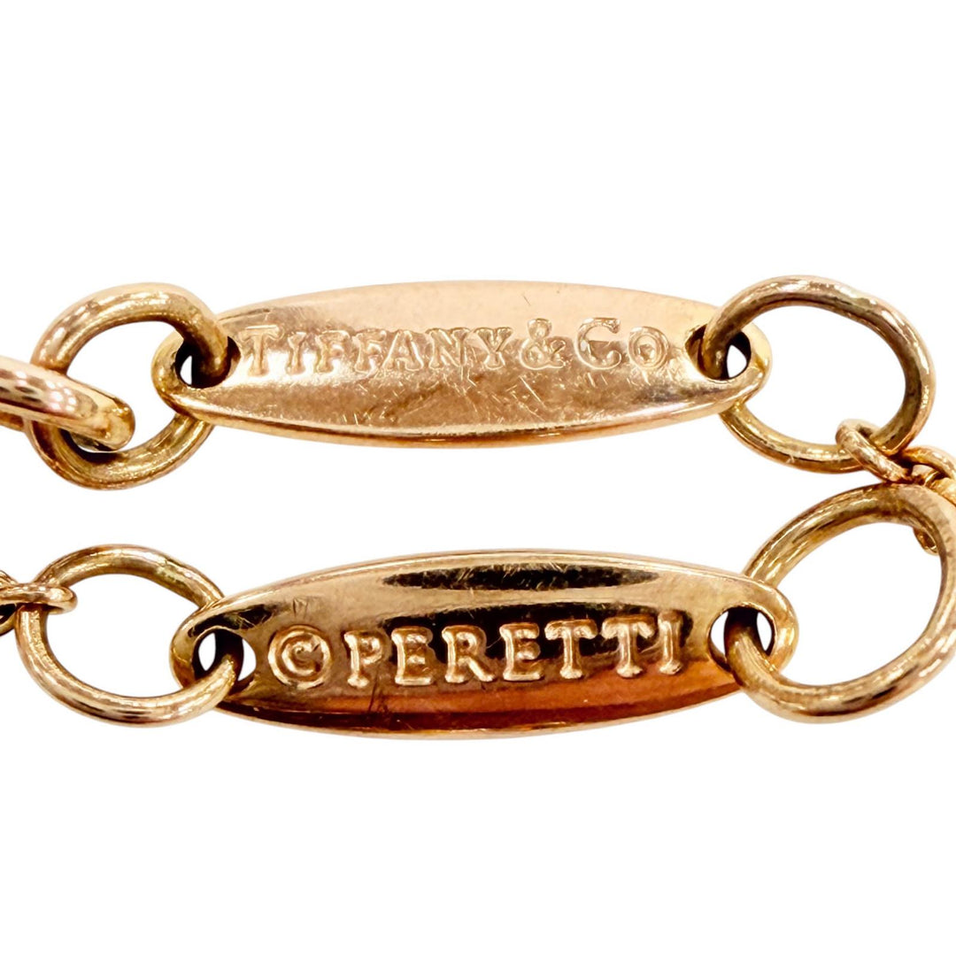Great TIFFANY&Co. bracelet By the yard Pink gold AU750 Women
