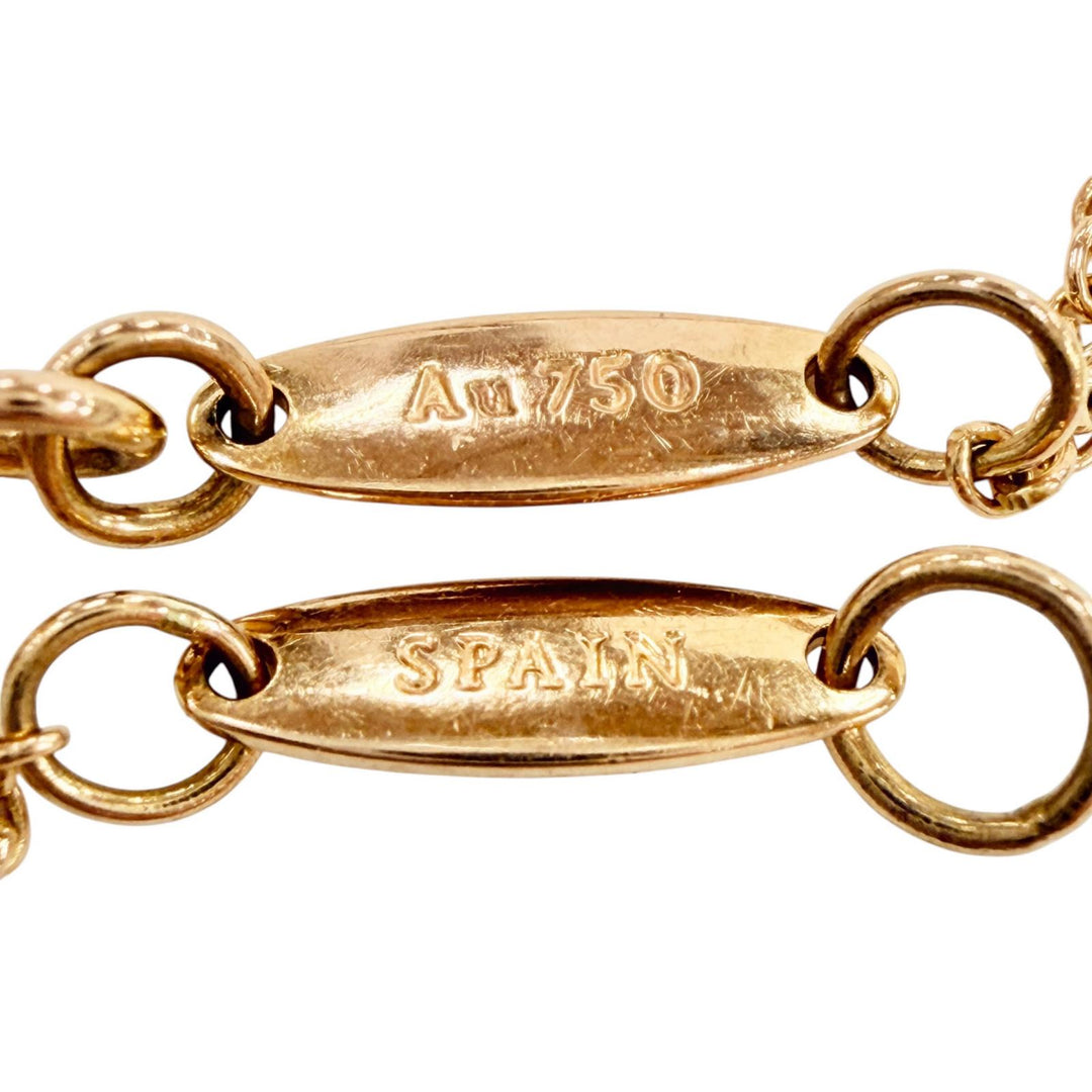 Great TIFFANY&Co. bracelet By the yard Pink gold AU750 Women