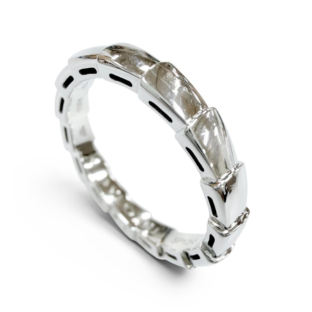 Excellent BVLGARI Ring ring Serpenti Viper Ring White gold AU750 mens 58
