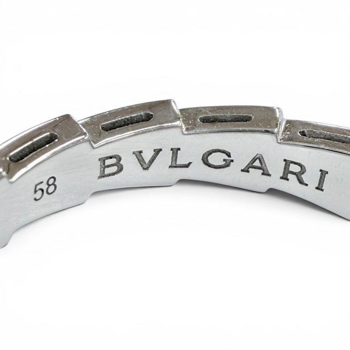 Excellent BVLGARI Ring ring Serpenti Viper Ring White gold AU750 mens 58