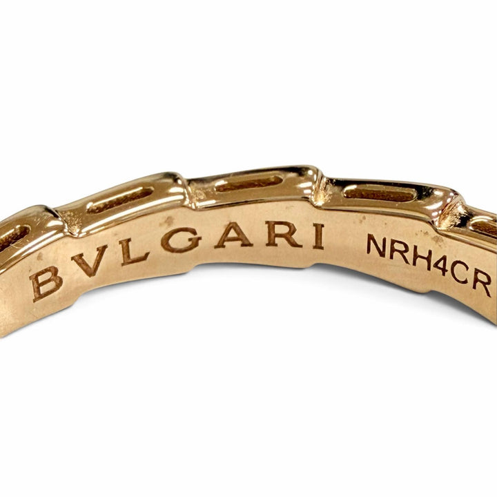 Excellent BVLGARI Ring ring Serpenti Viper Ring 750(PG) Pink gold AU750 mens
