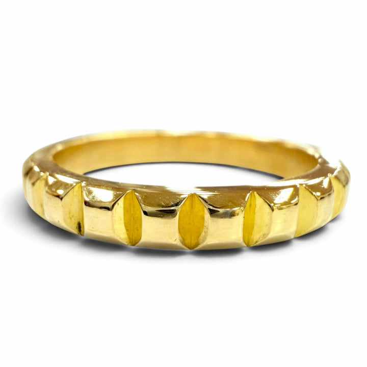 Excellent BOUCHERON ring Quatre Clous de Paris Ring Medium Yellow Gold AU750 47