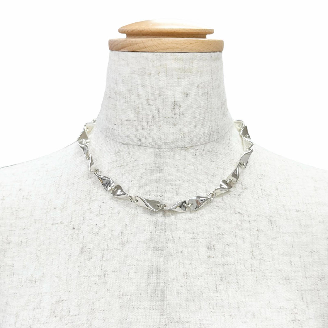Excellent Georg Jensen Necklace Butterfly Necklace Silver 925 Women 104A