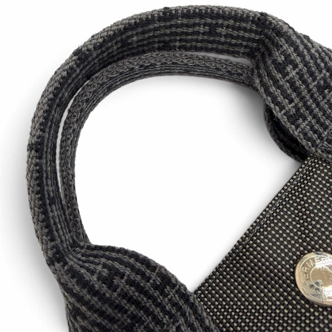 Great HERMES Handbag Her Line Tote PM Serie Button Canvas Tote Bag gray