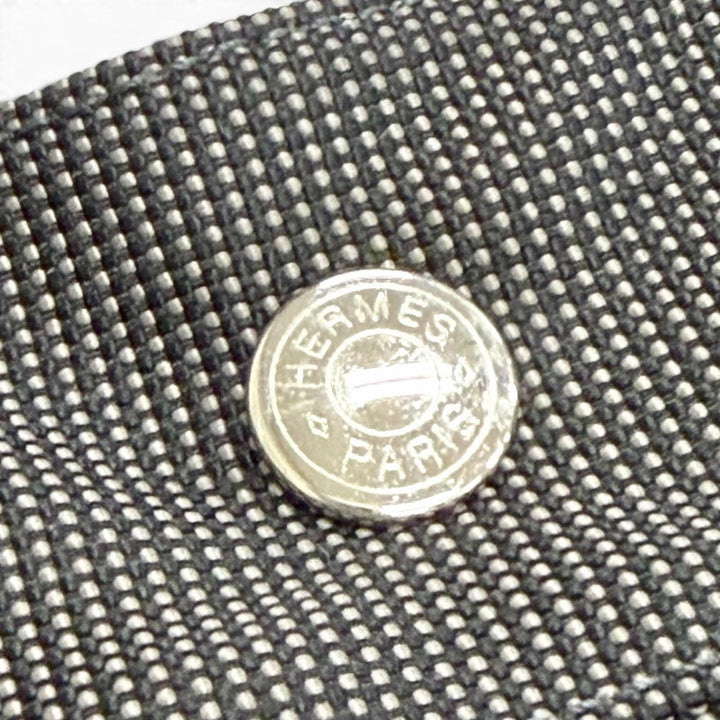 Great HERMES Handbag Her Line Tote PM Serie Button Canvas Tote Bag gray