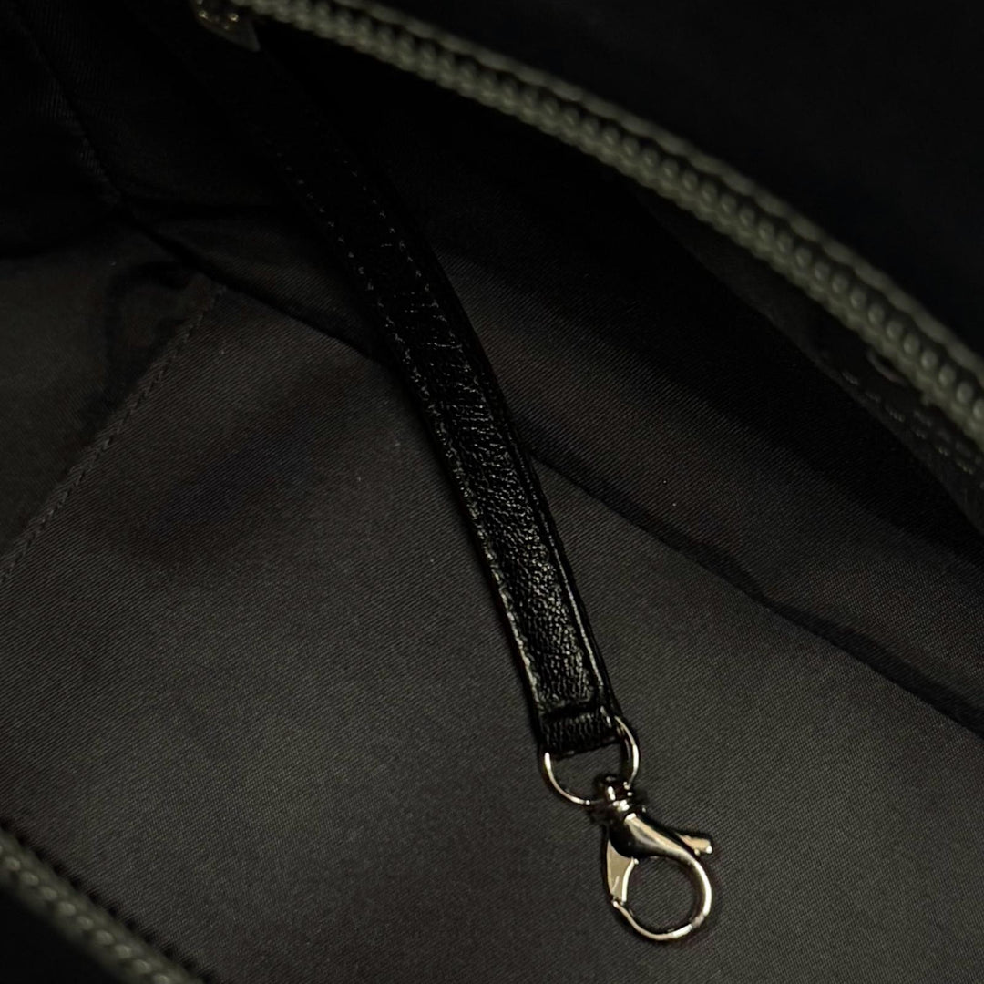 Excellent CHANEL Tote Bag Paris Biarritz PM black Coated canvas Women A34208