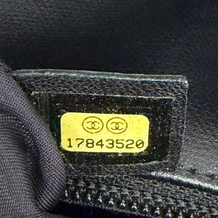 Excellent CHANEL Tote Bag Paris Biarritz PM black Coated canvas Women A34208