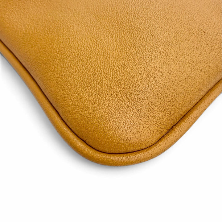 Excellent PRADA Shoulder Bag Triangle logo, soft grain leather Brown 1BC238