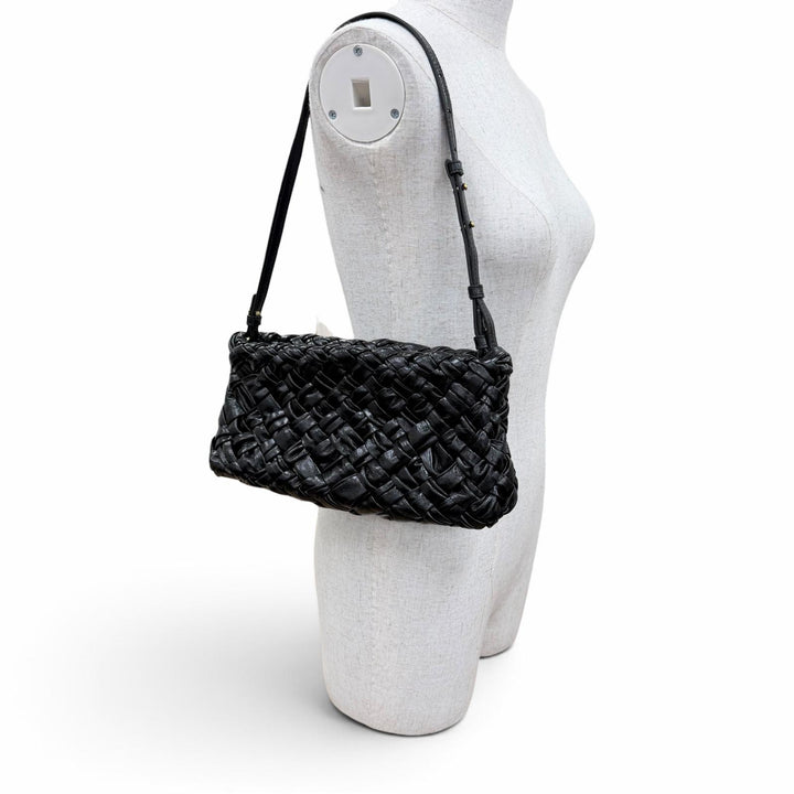 Excellent BOTTEGAVENETA Handbag Calimero Chacha Shoulder Bag INTRECCIATO