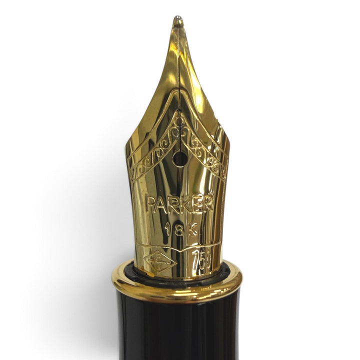 Excellent PARKER fountain pen SONNET Marble Green 18K mens