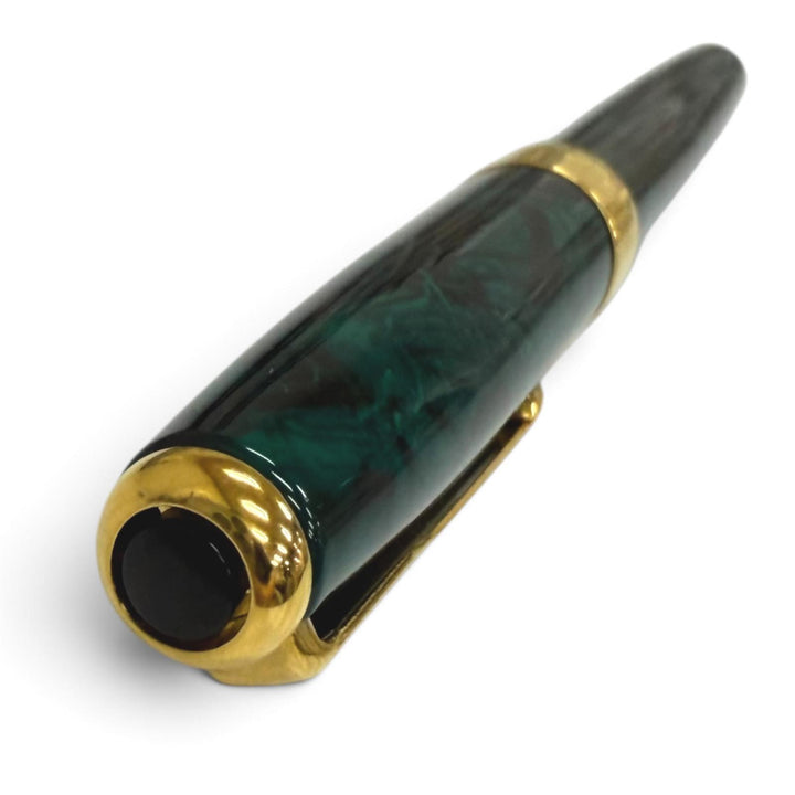 Excellent PARKER fountain pen SONNET Marble Green 18K mens