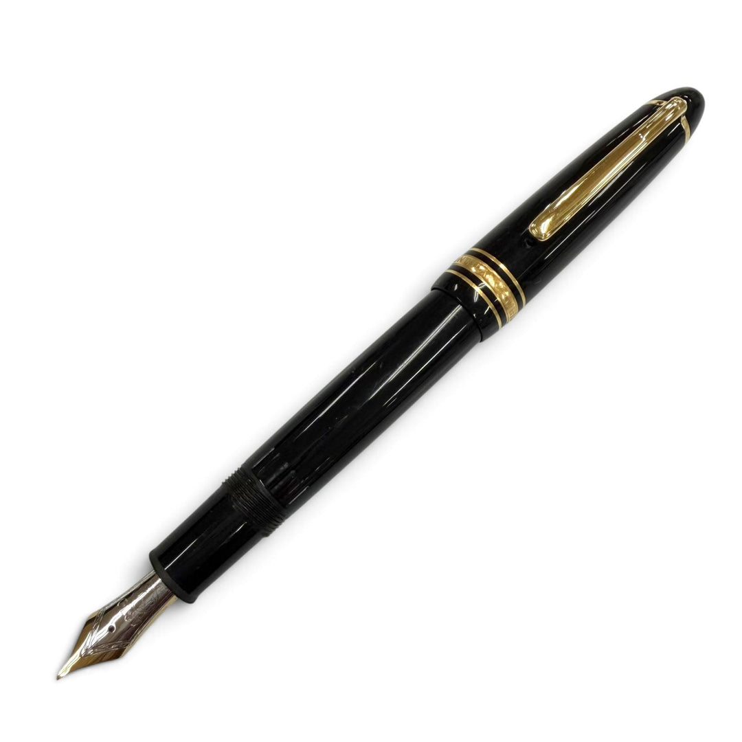 Great MONTBLANC fountain pen Meisterstück 146 white star black 14K mens