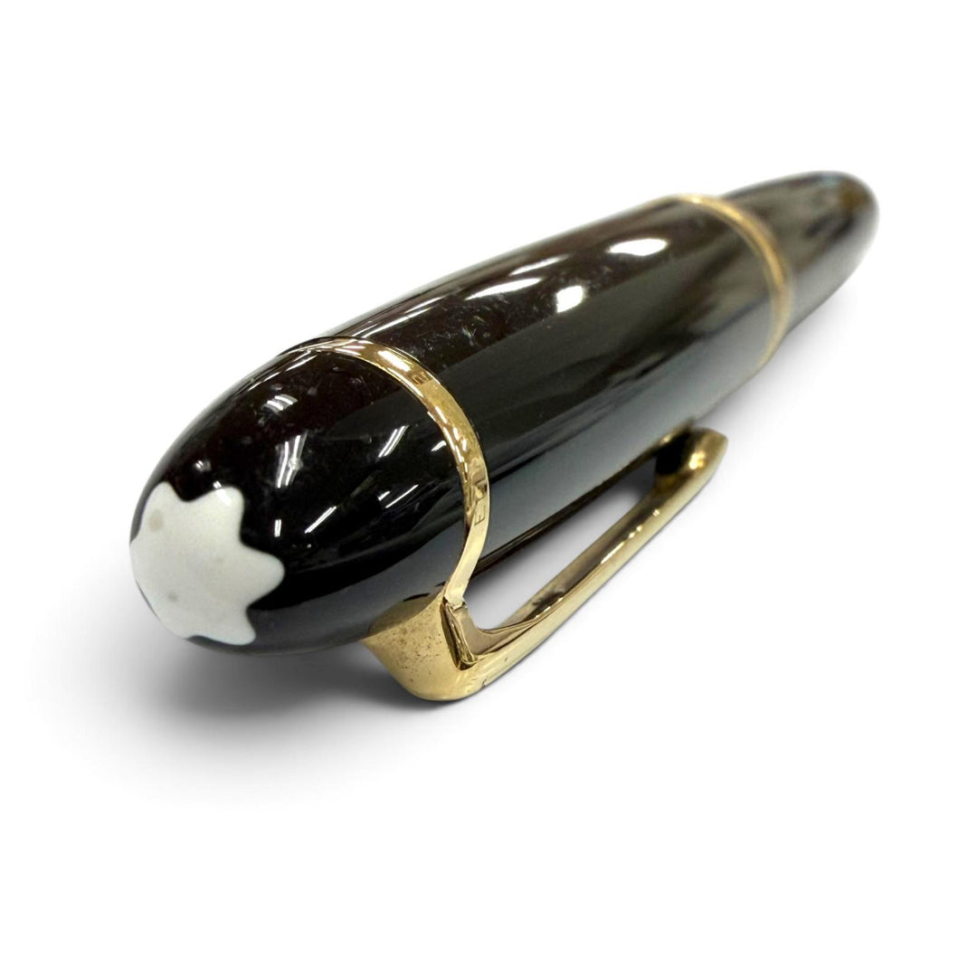 Great MONTBLANC fountain pen Meisterstück 146 white star black 14K mens