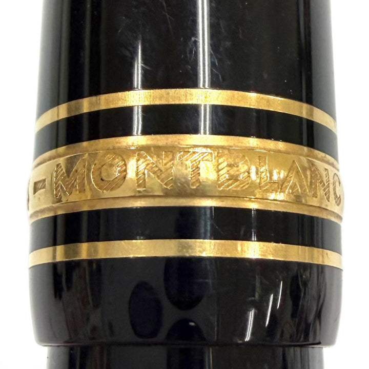 Great MONTBLANC fountain pen Meisterstück 146 white star black 14K mens