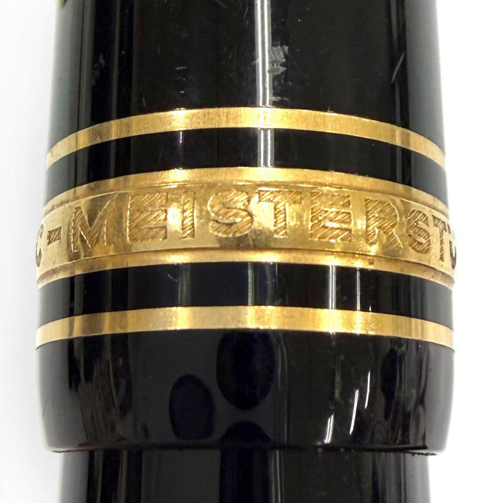 Great MONTBLANC fountain pen Meisterstück 146 white star black 14K mens