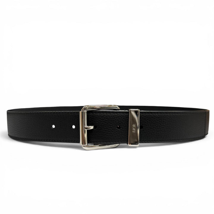 Excellent DIOR belt Gravity black Grained calfskin Leather mens 4333PLYMJH00N