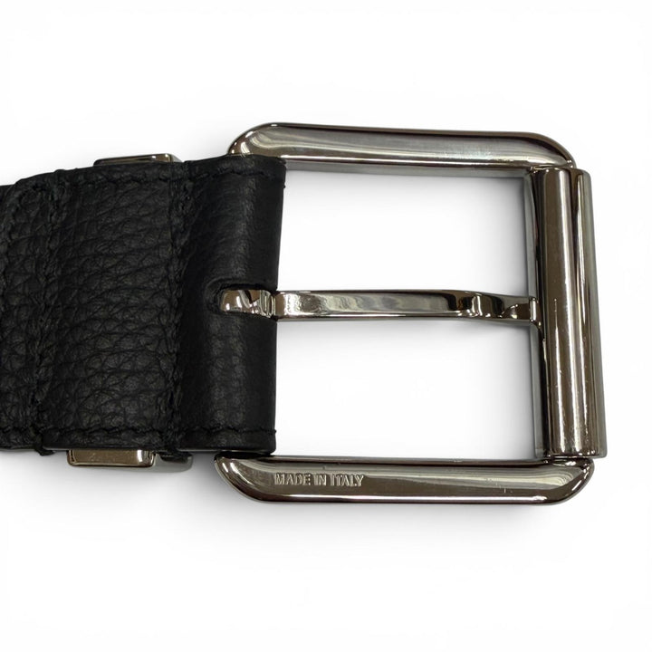 Excellent DIOR belt Gravity black Grained calfskin Leather mens 4333PLYMJH00N