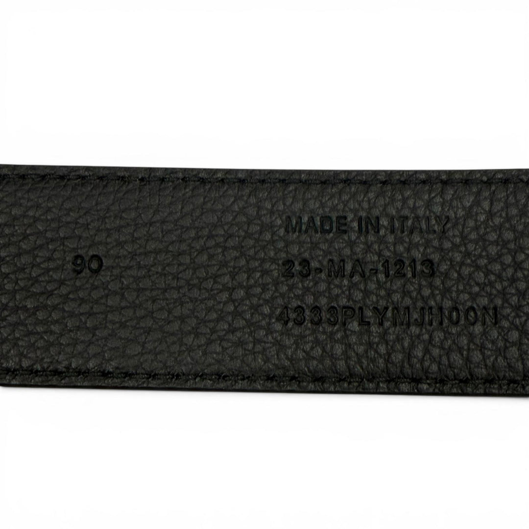 Excellent DIOR belt Gravity black Grained calfskin Leather mens 4333PLYMJH00N