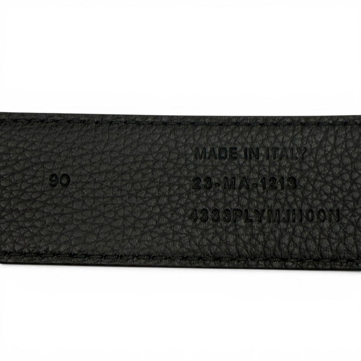 Excellent DIOR belt Gravity black Grained calfskin Leather mens 4333PLYMJH00N