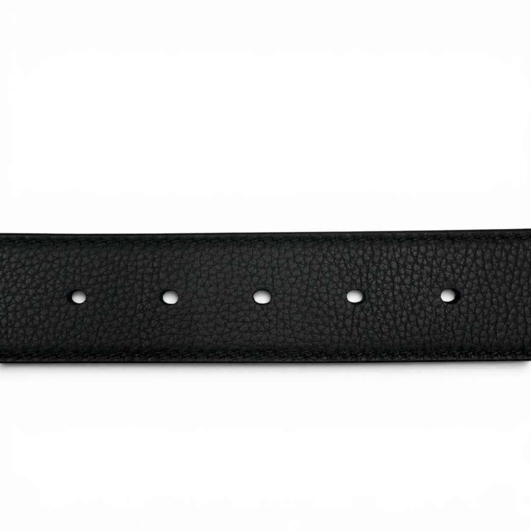 Excellent DIOR belt Gravity black Grained calfskin Leather mens 4333PLYMJH00N