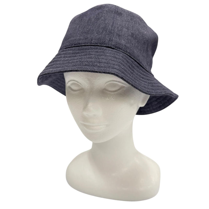 Great HERMES hat Bob Eden Serie Hat bucket Indigo linen mens 57