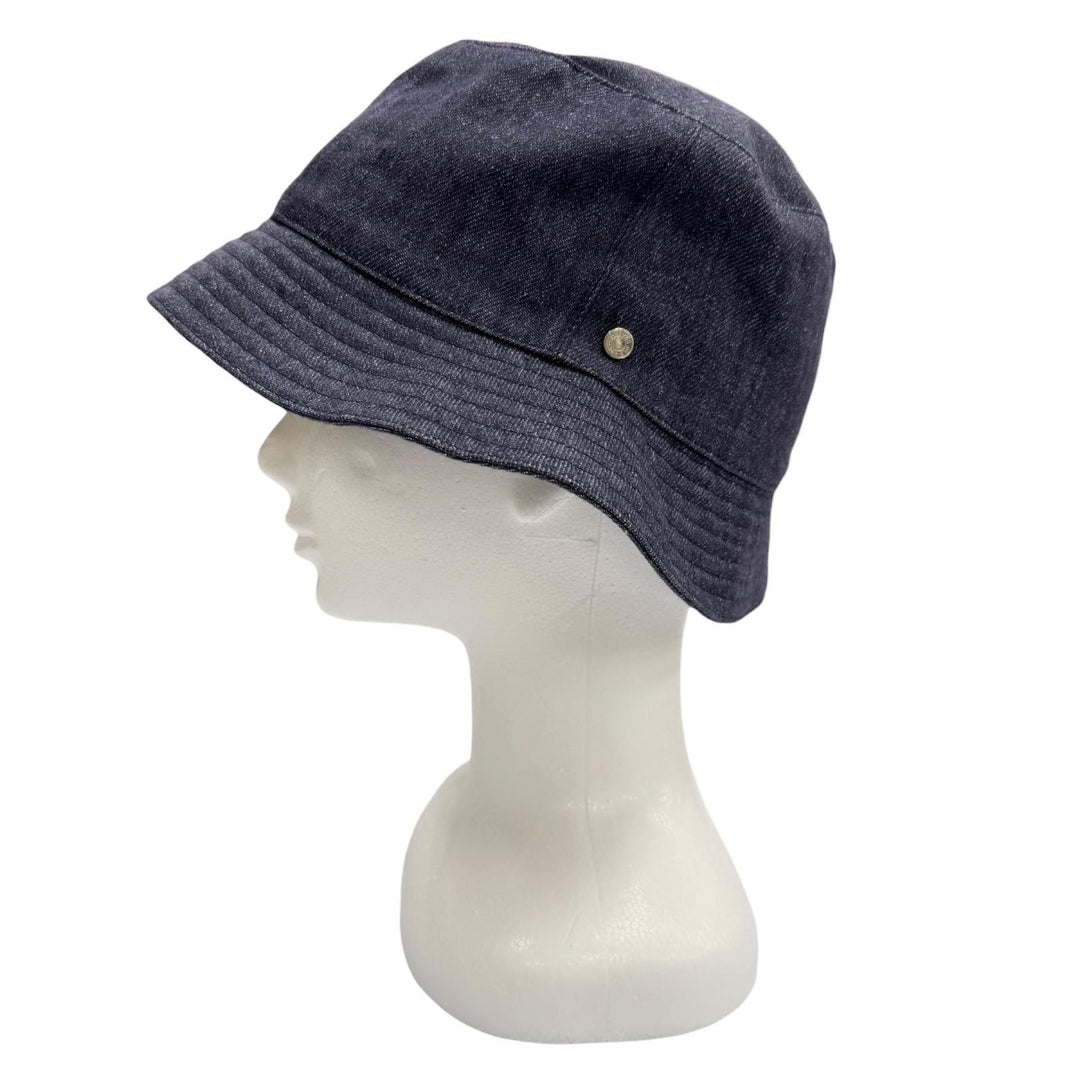 Great HERMES hat Bob Eden Serie Hat bucket Indigo linen mens 57