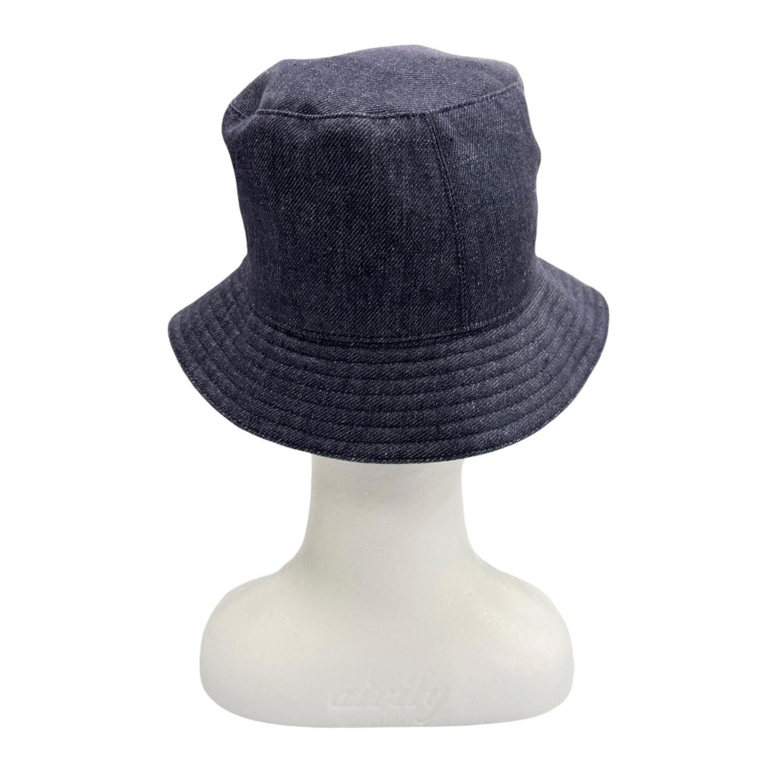 Great HERMES hat Bob Eden Serie Hat bucket Indigo linen mens 57