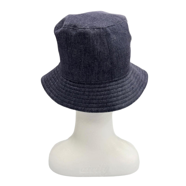 Great HERMES hat Bob Eden Serie Hat bucket Indigo linen mens 57
