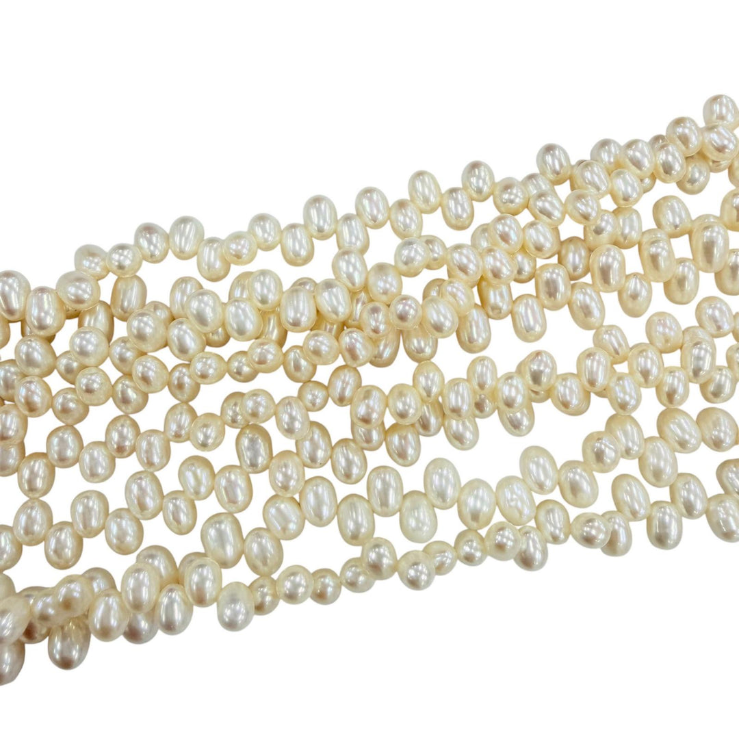 Great TIFFANY&Co. Necklace Torsade 8 stations white Freshwater pearl Women