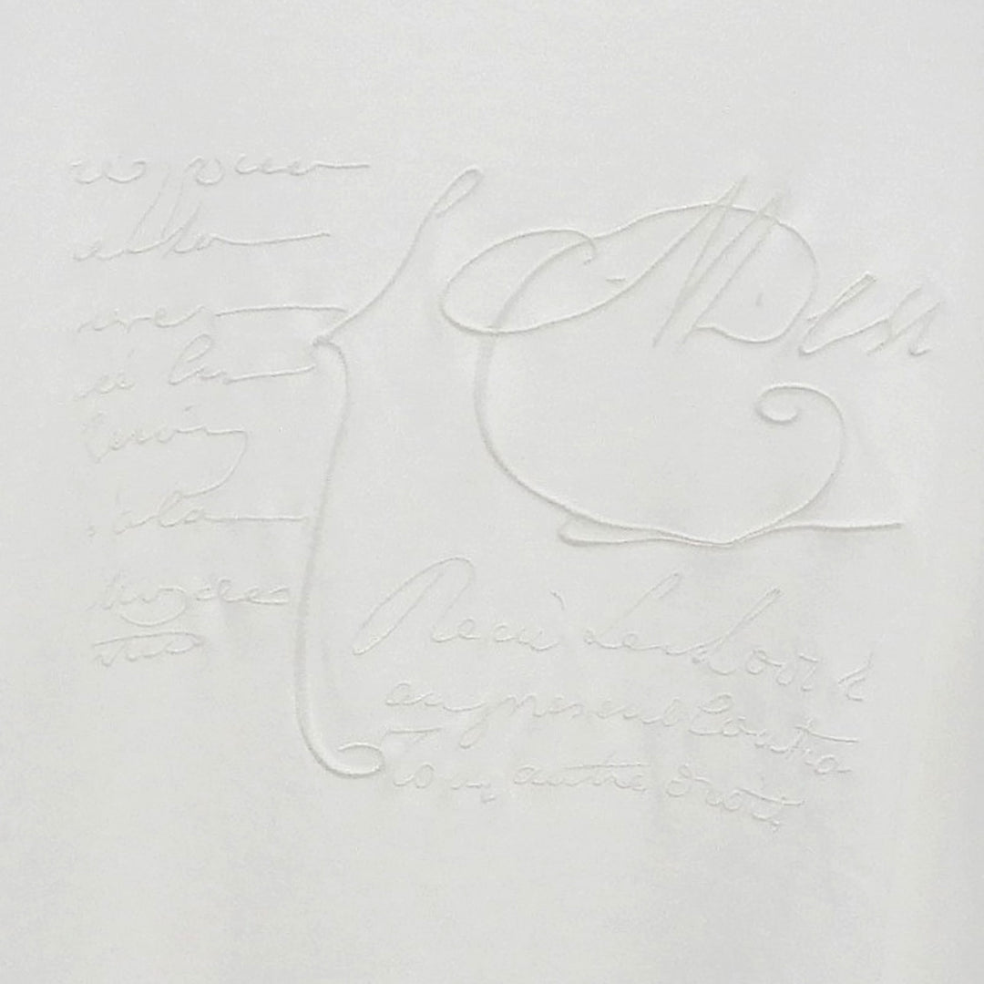 Great BERLUTI Short sleeve T-shirt Scritto Embroidery white S R27JRS135JAEK
