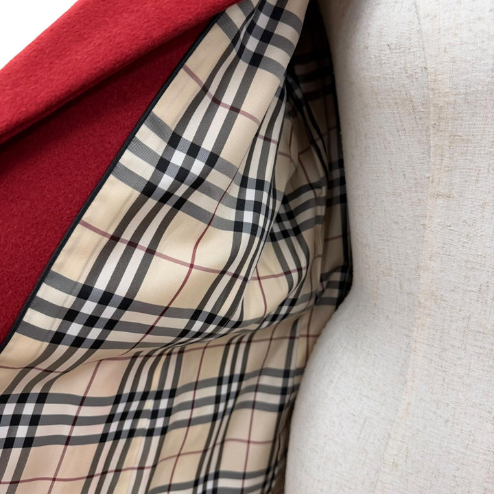 Excellent BURBERRY LONDON coat belted jacket with Nova Check pattern lining. 11