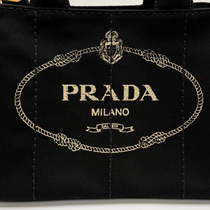 Excellent PRADA Tote Bag Canapa canvas Women 1BG439