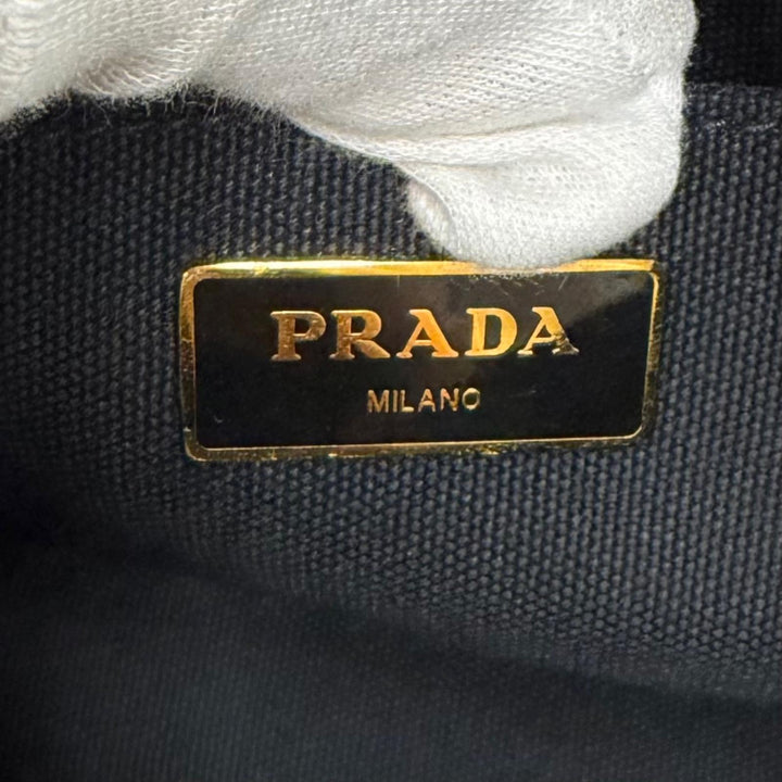 Excellent PRADA Tote Bag Canapa canvas Women 1BG439