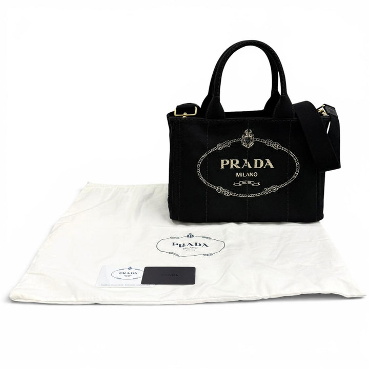 Excellent PRADA Tote Bag Canapa canvas Women 1BG439