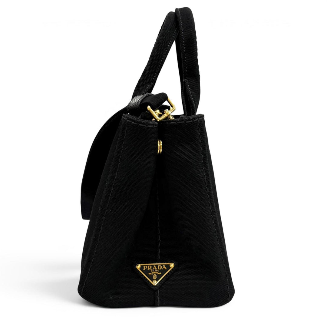 Excellent PRADA Tote Bag Canapa canvas Women 1BG439