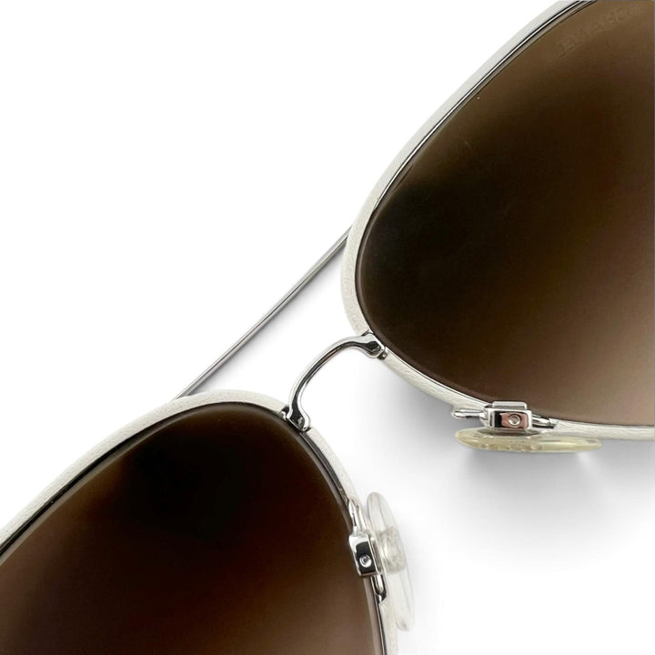 Excellent CHANEL sunglasses Chain Temple Teardrop Beige metal Women 4219-Q