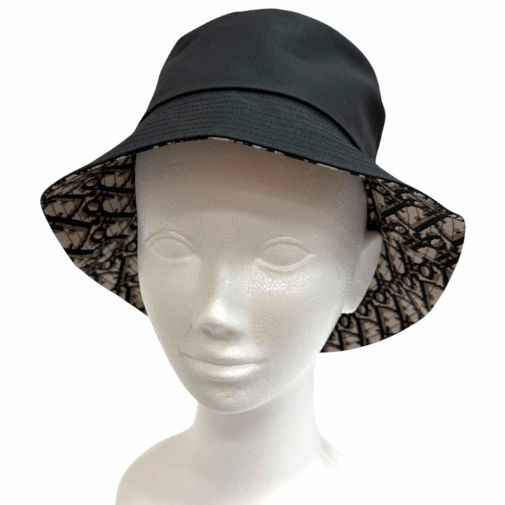Great Christian Dior hat Teddy-D Reversible Bob Hat Oblique Bucket black