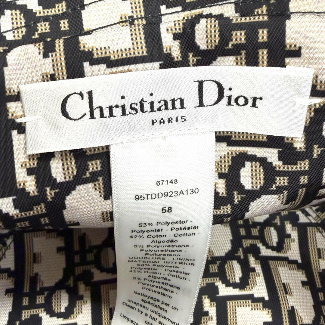 Great Christian Dior hat Teddy-D Reversible Bob Hat Oblique Bucket black