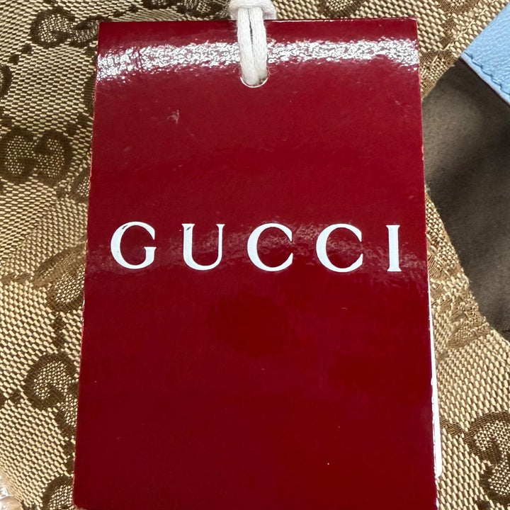 Pristine GUCCI YUKO HIGUCHI cap Beau Boris GG Canvas Leather beige