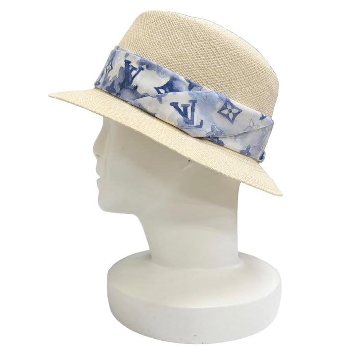 Great LOUIS VUITTON chapeau summer time straw hat bucket hat 58 M76762