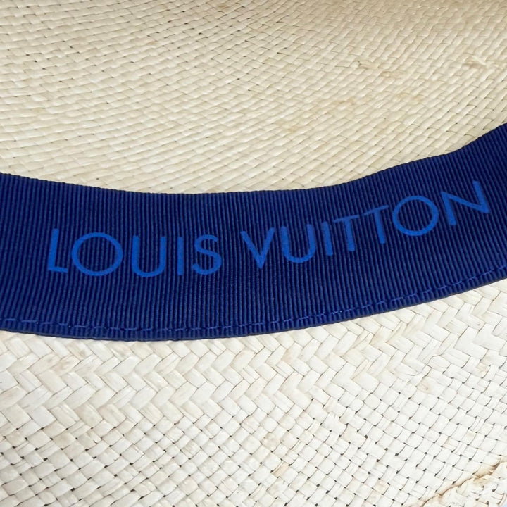 Great LOUIS VUITTON chapeau summer time straw hat bucket hat 58 M76762