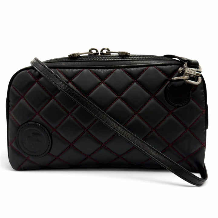 Excellent HUNTING WORLD Shoulder Bag Batue Surpass Quilted Leather Cosmetic Bag