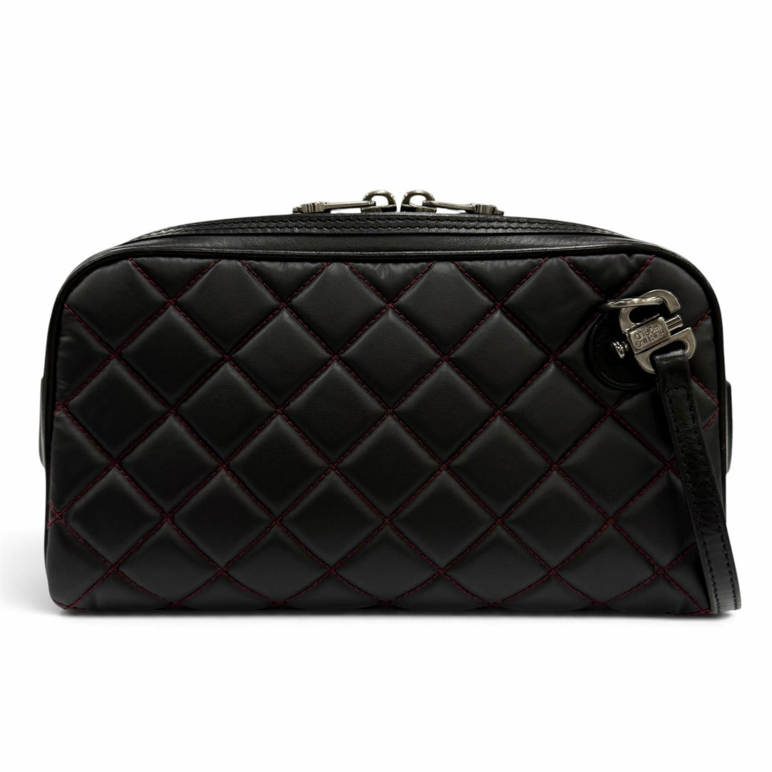 Excellent HUNTING WORLD Shoulder Bag Batue Surpass Quilted Leather Cosmetic Bag