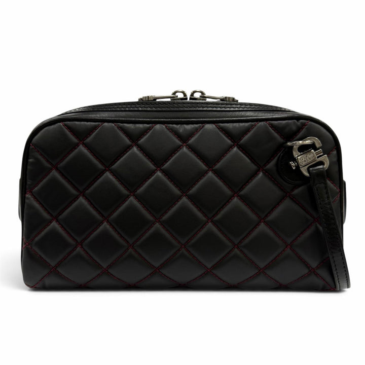 Excellent HUNTING WORLD Shoulder Bag Batue Surpass Quilted Leather Cosmetic Bag